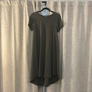 Elegant Olive Green Women's Dress